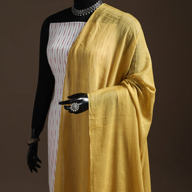 Cotton plain dupatta 08 - handcrafted