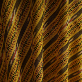 Cotton pochampally dabi ikat fabric 15 - handcrafted