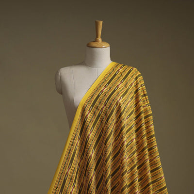 Cotton pochampally dabi ikat fabric 15 - handcrafted