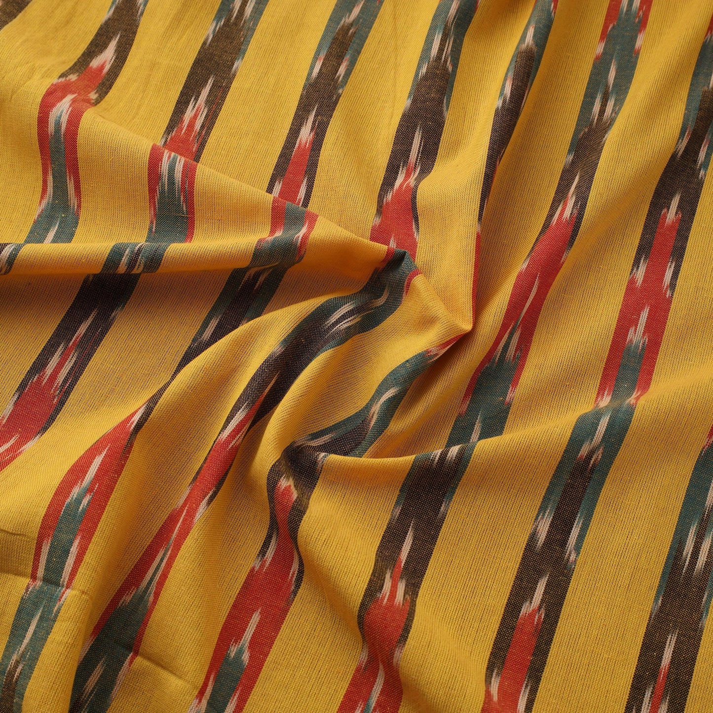 Cotton pochampally ikat fabric 07 - handcrafted