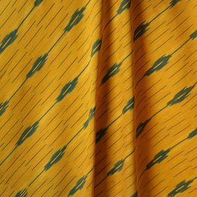 Yellow - cotton pochampally ikat fabric 13 - handcrafted