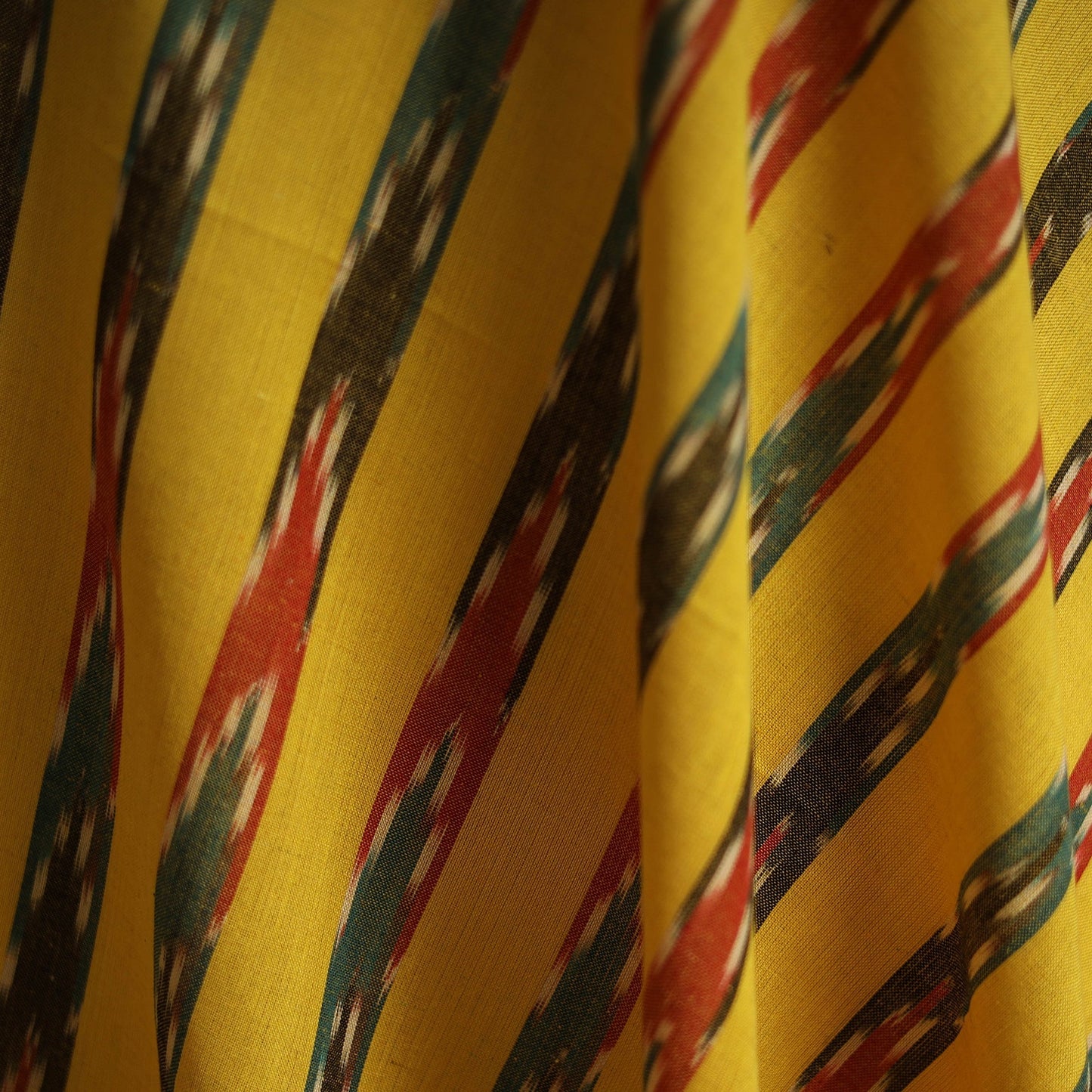 Cotton pochampally ikat fabric 22 - handcrafted