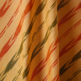 Yellow - cotton sambalpuri ikat fabric 26 - handcrafted