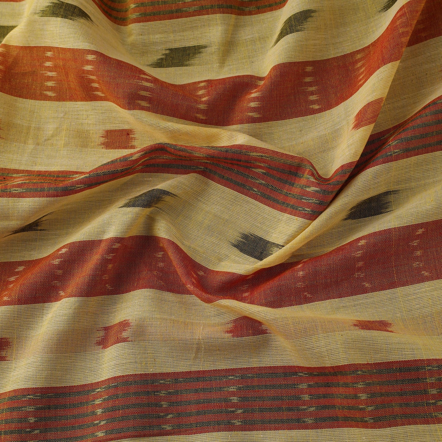 Cotton sambalpuri ikat fabric 42 - handcrafted