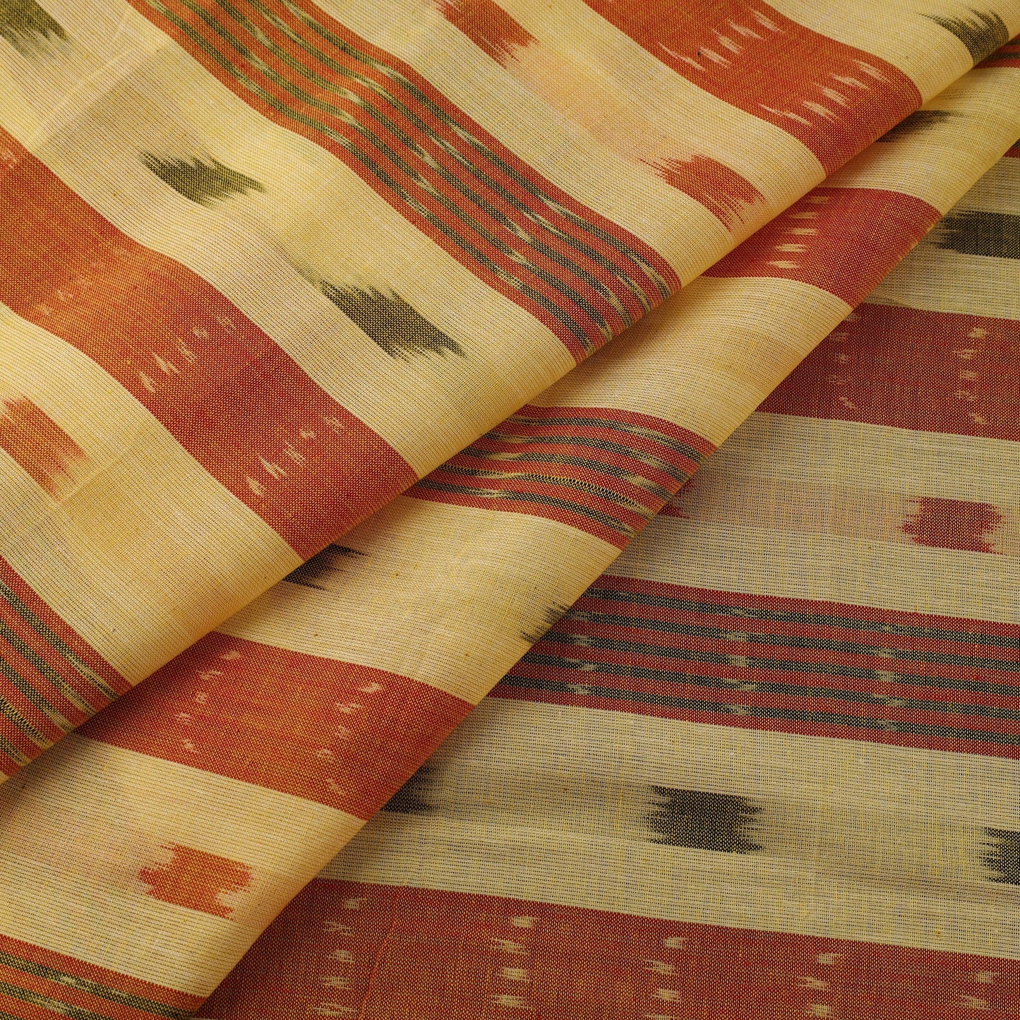 Cotton sambalpuri ikat fabric 42 - handcrafted