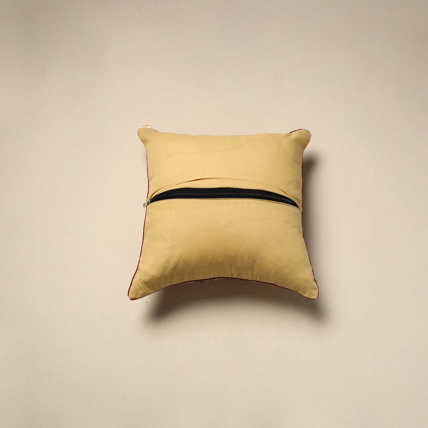 Cotton sanganeri cushion cover 113 - handcrafted