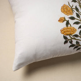 Cotton sanganeri cushion cover (16 x 16 in) 81 - handcrafted