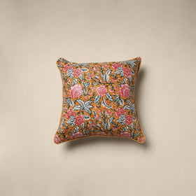 Cotton sanganeri cushion cover 17 - handcrafted