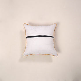 Yellow - cotton sanganeri cushion cover 17 - handcrafted