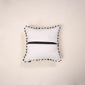 Yellow - cotton sanganeri cushion cover 18 - handcrafted