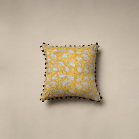Cotton sanganeri cushion cover 18 - handcrafted