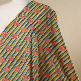 Yellow - cotton sanganeri fabric 06 - handcrafted