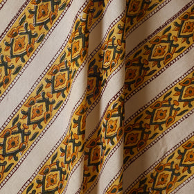 Yellow - cotton sanganeri fabric 13 - handcrafted