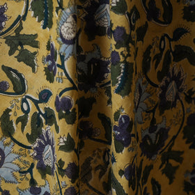 Yellow - cotton sanganeri fabric 23 - handcrafted