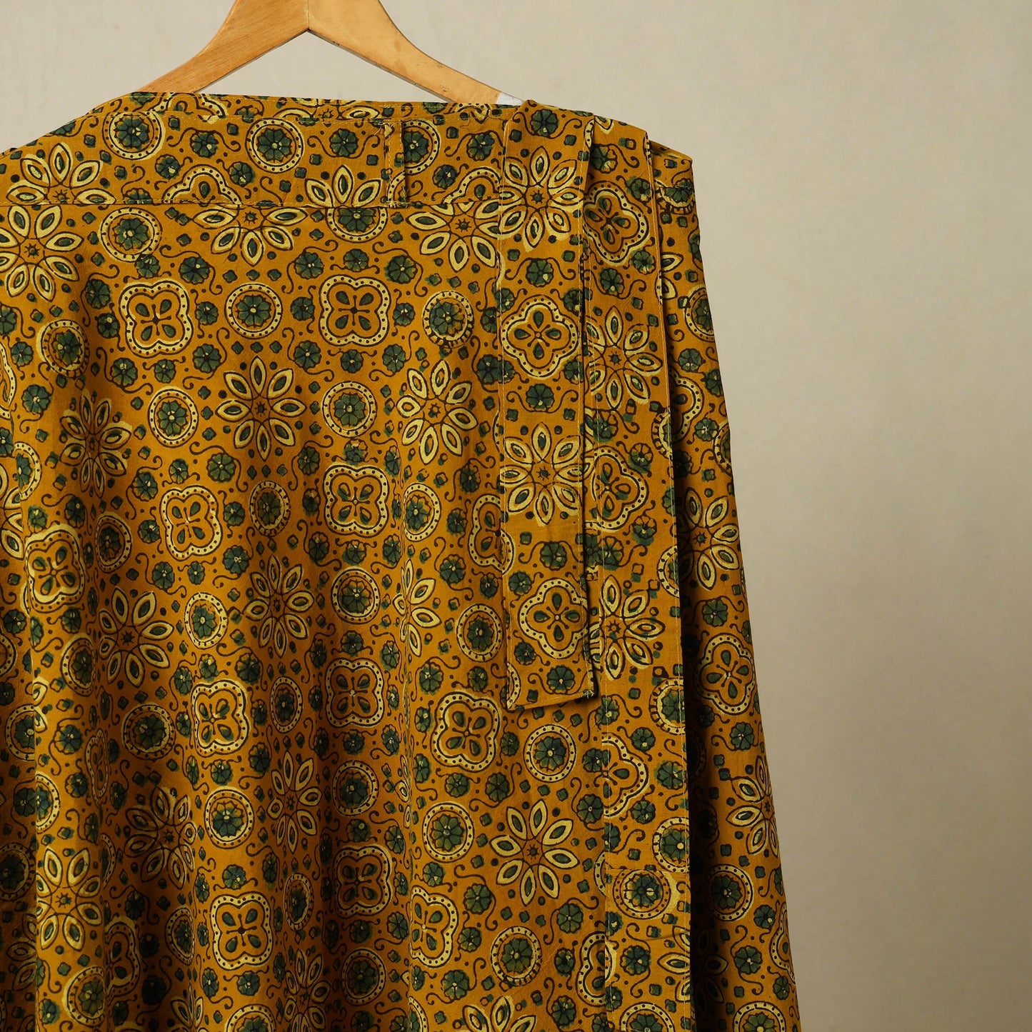 Yellow - cotton wrap around skirt 35 - handcrafted