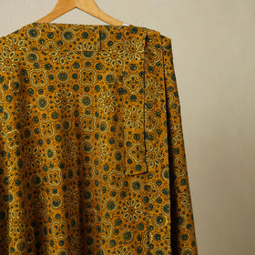 Yellow - cotton wrap around skirt 35 - handcrafted