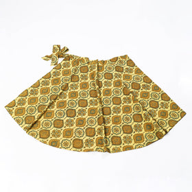  Block Print Cotton Wrap Around Ajrakh Skirt Online