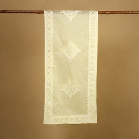  Cut Work Cotton Yellow Barmer Applique Stole