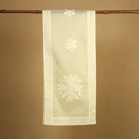 Buy Cut Work Cotton Yellow Barmer Applique Stole