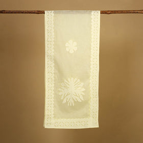 Buy Cut Work Cotton Yellow Barmer Applique Stole