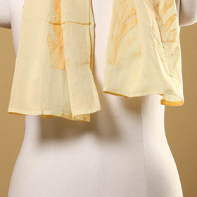 Buy Cut Work Cotton Yellow Barmer Applique Stole