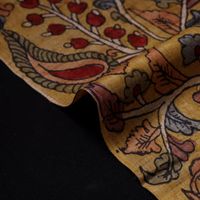 Yellow - desi tussar silk handpainted srikalahasti pen