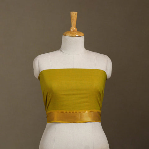 Yellow Dharwad Cotton Blouse Piece