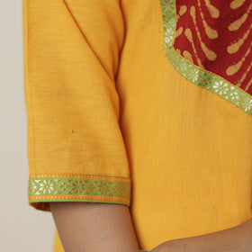  Dharwad Cotton Straight Kurta with Pipad Patchwork 11 