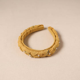 Fabart braided hair band with bead work 49 - handcrafted
