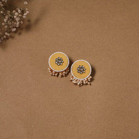 Fabart kundan earrings & maang tikka set 03 - handcrafted