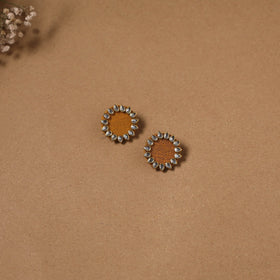 Fabart kundan earrings & maang tikka set 10 - handcrafted