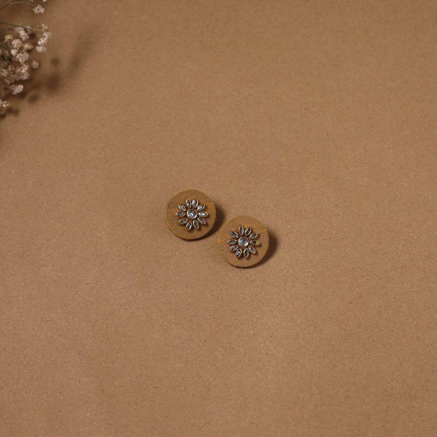 Fabart kundan earrings & maang tikka set 17 - handcrafted