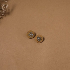 Fabart kundan earrings & maang tikka set 17 - handcrafted