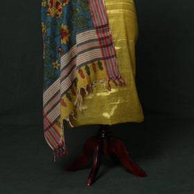 Fine tissue zari plain 2pc unstitched dress material