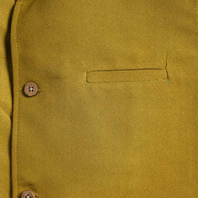 Flex cotton men plain nehru jacket 01 - handcrafted