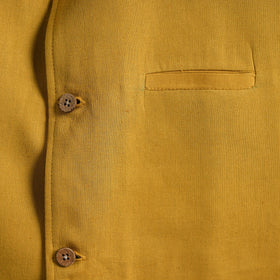 Flex cotton men plain nehru jacket 06 - handcrafted