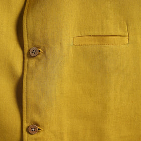 Flex cotton men plain nehru jacket 11 - handcrafted