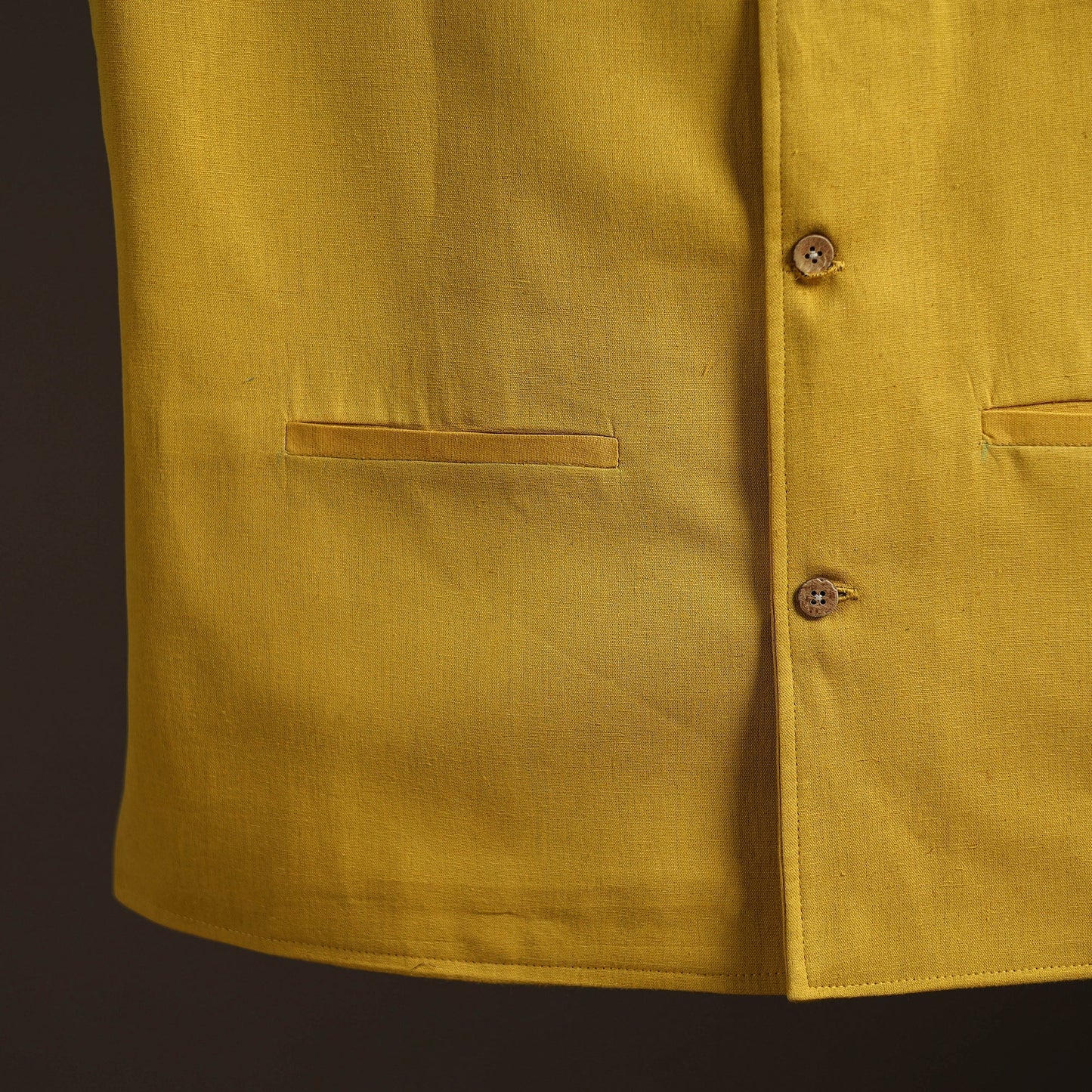 Flex cotton men plain nehru jacket 11 - handcrafted