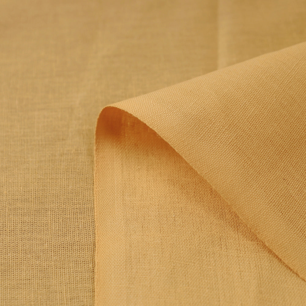 Yellow - flex cotton prewashed plain fabric 10 - handcrafted