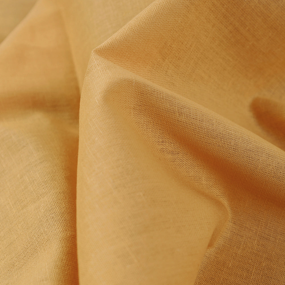 Yellow - flex cotton prewashed plain fabric 10 - handcrafted