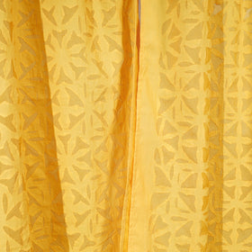 Flower Cutwork Cotton Barmer Applique Door Curtain