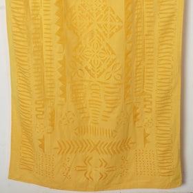 Flower Cutwork Cotton Barmer Applique Door Curtain