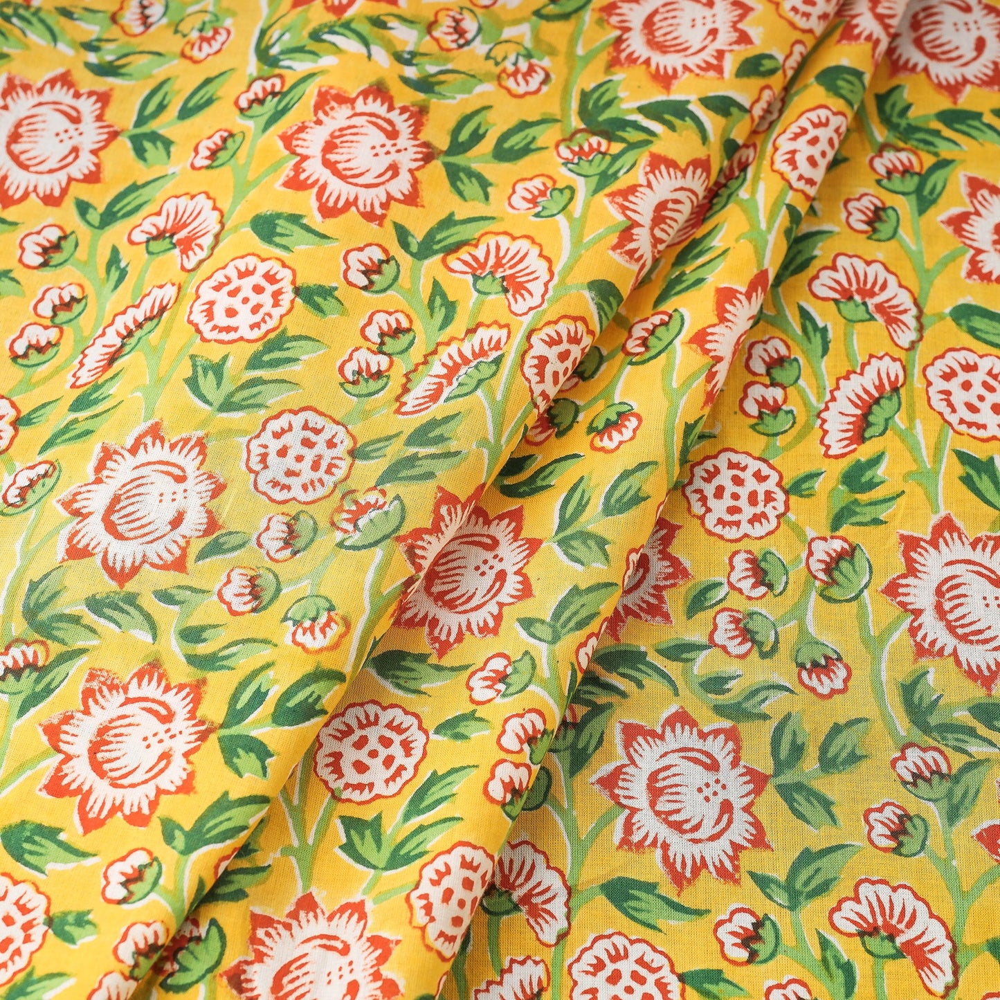 Sanganeri Block Printing Fabrics