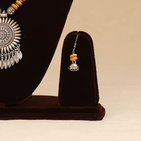 German silver beaded necklace set 38 - handcrafted