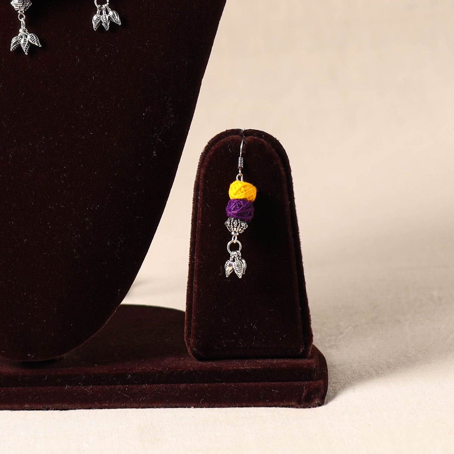 German Silver Thread Beads Necklace Set