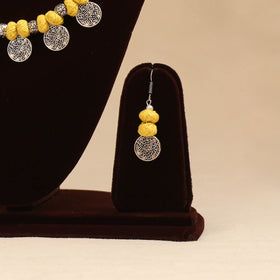 German silver thread beads necklace set 21 - handcrafted