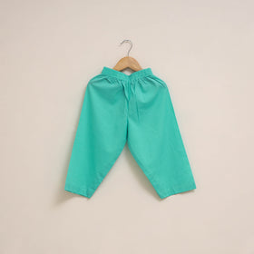 Yellow - girls floral pure cotton kurta set (2-6 years) 01