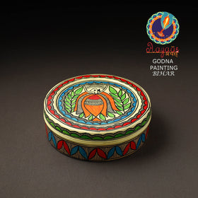  Godna Madhubani Handpainted Stainless Steel Casserole