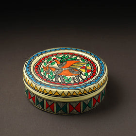  Godna Madhubani Handpainted Stainless Steel Casserole