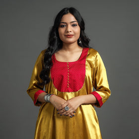 plain silk kurta
